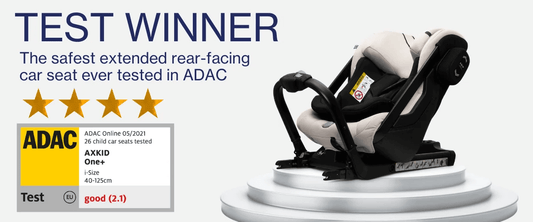 Axkid ONE ADACテストで最高評価獲得 “Best in Class 0–7歳”